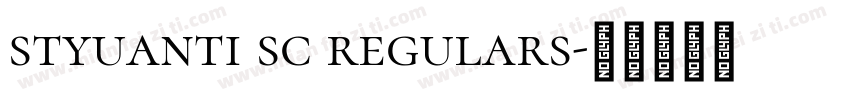 styuanti sc regulars字体转换
